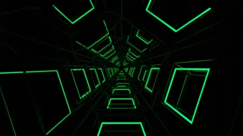 Abstract art background, flight forward through buddhism sign corridor, 4K Stock Footage 157217109