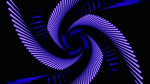 Abstract art background, flight forward through buddhism sign corridor, 4K Video stock 157224372