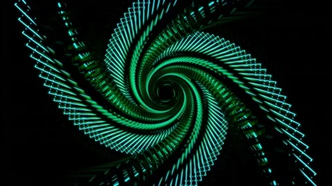 Abstract art background, flight forward through buddhism sign corridor, 4K Stock Footage 157279896