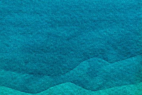 Abstract art background navy blue colors. Watercolor turquoise waves pattern. Stock Illustration