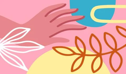 Abstract art background with organic color Stock Illustration