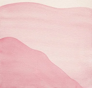 Abstract art background pink red colors. Watercolor painting on texture paper Stock Illustration