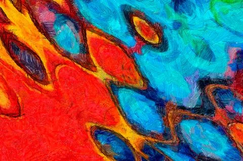 Abstract art background. Soft brushstrokes of paint. Good for printed picture Stock Illustration