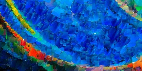 Abstract art background. Soft brushstrokes of paint. Good for printed picture Stock Illustration