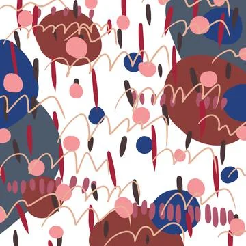 Abstract art background with stain elements. Texture decoration template Stock Illustration