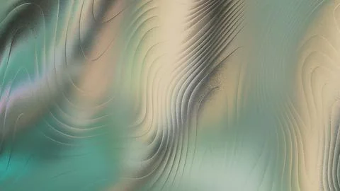 Abstract art background with swirling lines and gradient colors of green be.. Stock Illustration