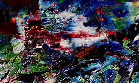 Abstract Art Background. Wall decor idea. Hand oil painting on canvas. Texture Stock Illustration