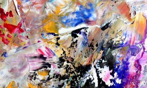 Abstract Art Background. Wall decor idea. Hand oil painting on canvas. Texture Stockillustratie
