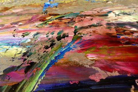Abstract Art Background. Wall decor idea. Hand oil painting on canvas. Texture Stock Illustration