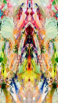 Abstract Art Background. Wall decor idea. Hand oil painting on canvas. Texture 库存插图