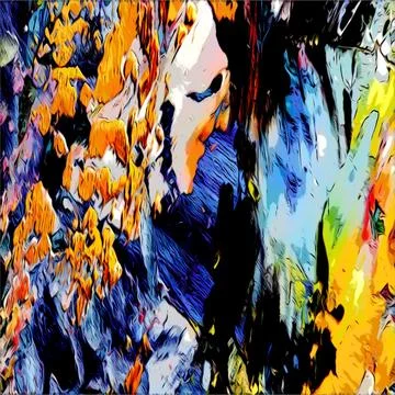Abstract Art Background. Wall decor idea. Hand oil painting on canvas. Texture Stock Illustration