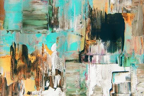 Abstract art background wallpaper, textured acrylic paint with mixed colors Stock Illustration