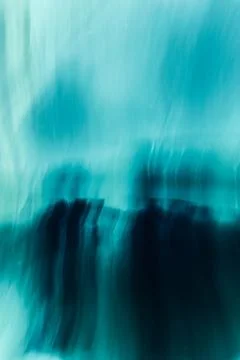 Abstract art with blue motion blur Stock Illustration