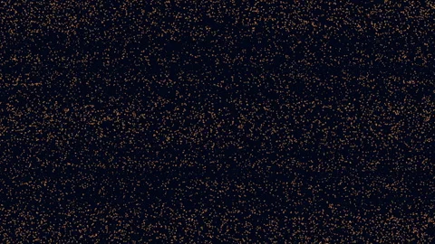 Abstract art brown dots on black background in random pattern Stock Footage 292953058