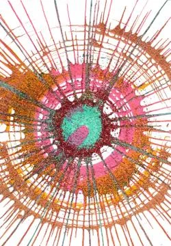 Abstract Art Circle Background Stock Illustration