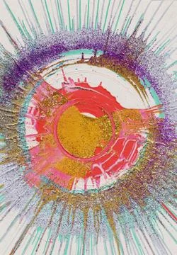 Abstract Art Circle Background Stock Illustration