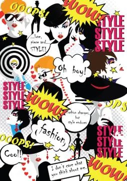Abstract art collage. Stock Illustration