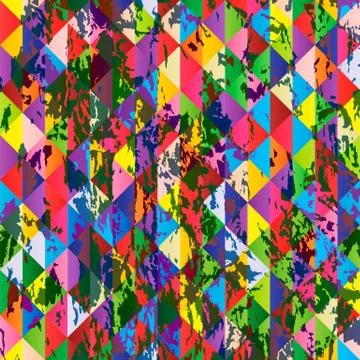 Abstract art colored geometric vector background Stock Illustration