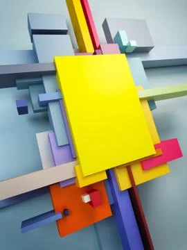 Abstract art composition Stock Illustration