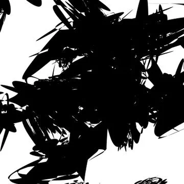 Abstract art composition with random, chaotic pattern Illustrazione stock