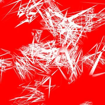 Abstract art composition with random, chaotic pattern Stock Illustration