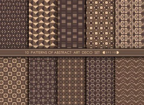 Abstract art deco pattern geometric design background. Stockillustratie