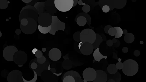Abstract art decoration disco effect circles in animation on a dark background Stock Footage 123254134