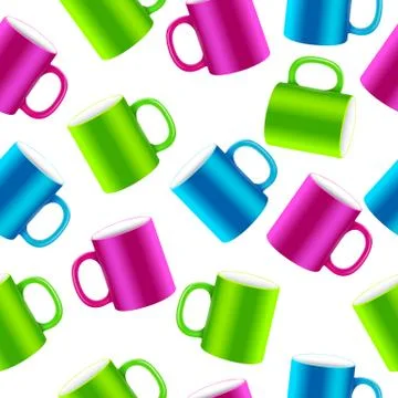 Abstract art design for print on a cup. Vector illustration conc Stock Illustration
