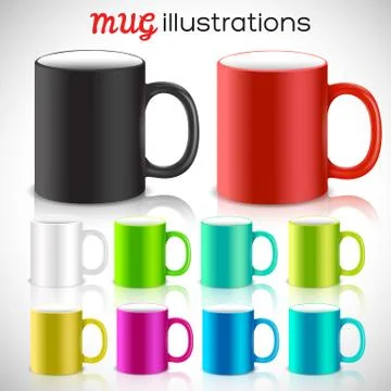 Abstract art design for print on a cup. Vector illustration conc Stock Illustration