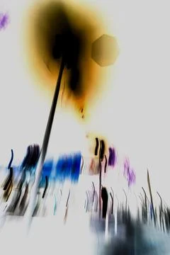 Abstract art with an explosion of light and circles 스톡 사진