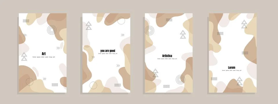 Abstract Art - Expressive Forms Beyond Boundaries Stock Illustration