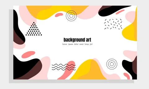 Abstract Art - Expressive Forms Beyond Boundaries Stock Illustration