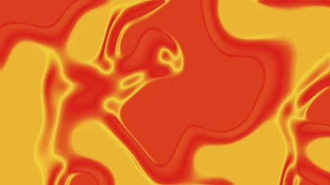 Abstract art features orange and yellow flowing shapes Stock Footage 297180717