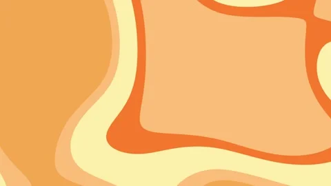 Abstract art features orange yellow beige wavy shapes. Stock Footage 296235300