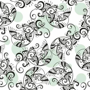 Abstract art floral background. Vector illustration Stock Illustration