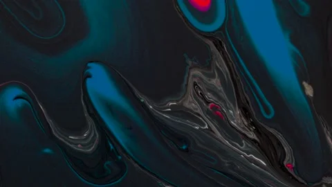 Abstract art flow background in black and white tones with blue and pink color 스톡 동영상 158959232