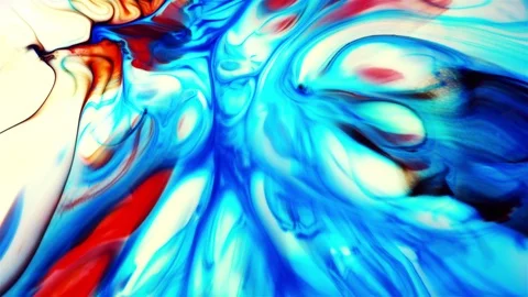 Abstract Art Ink Paint Blast Explode Turbulence Stock Footage 87307355