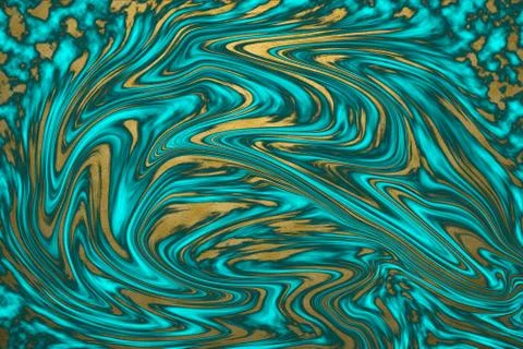 Abstract art marble pattern and luxury interior wall tile and floor gold aqua 写真素材