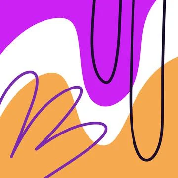 Abstract art minimalism concept flat design Stock Illustration