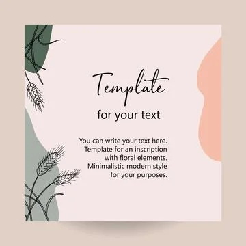 Abstract art nature background vector. Modern shape line art wallpaper. Boho  Stock Illustration