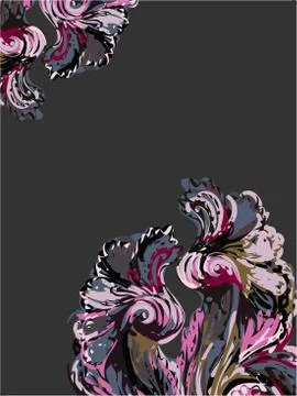Abstract art paint background vector dark purple Stock Illustration