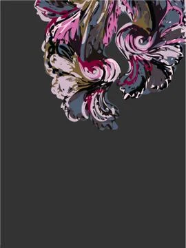 Abstract art paint background vector dark purple Stock Illustration