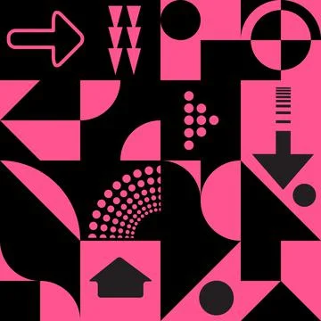 Abstract art pattern geometric background of geometrical Illustrazione stock