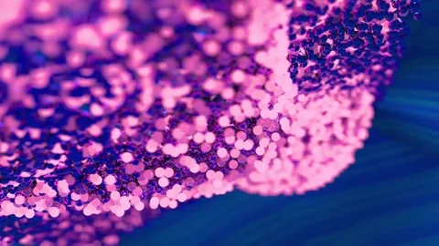 Abstract Art of Pink Light and Dark Colors in a Mesmerizing Digital Structure Stock Footage 341781475