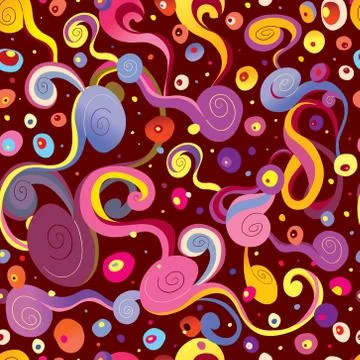 Abstract art seamless pattern Stock Illustration