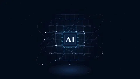 Abstract artificial intelligence global network connection 库存影片 344031340