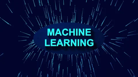 Abstract Artificial Intelligence Network Core with Glowing Light Rays and P.. Stock Footage 346479134