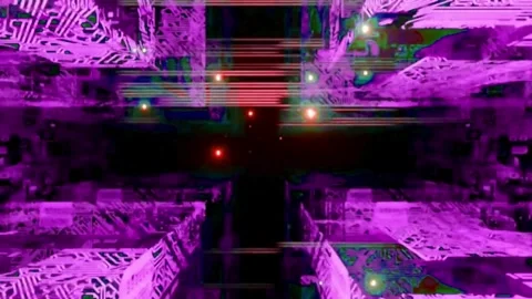 Abstract Artificial Intelligence technology background. 3D rendering footage. Stock Footage 311323985