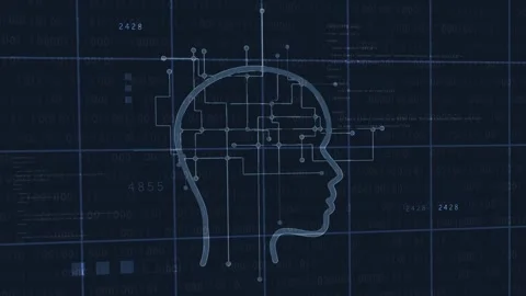 Abstract artificial intelligence technology of big data Stock Footage 305497537