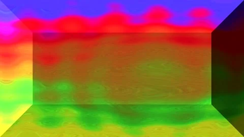 ABSTRACT, artificial, movement in the form of a rectangle of seven colors #5 Stock Footage 171579611